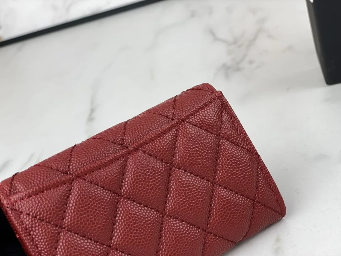 Chanel classic Card Bag & coin Wallet caviar cowhide AP0214 size:7.5 * 11.3 * 2.1 cm - LITELUX