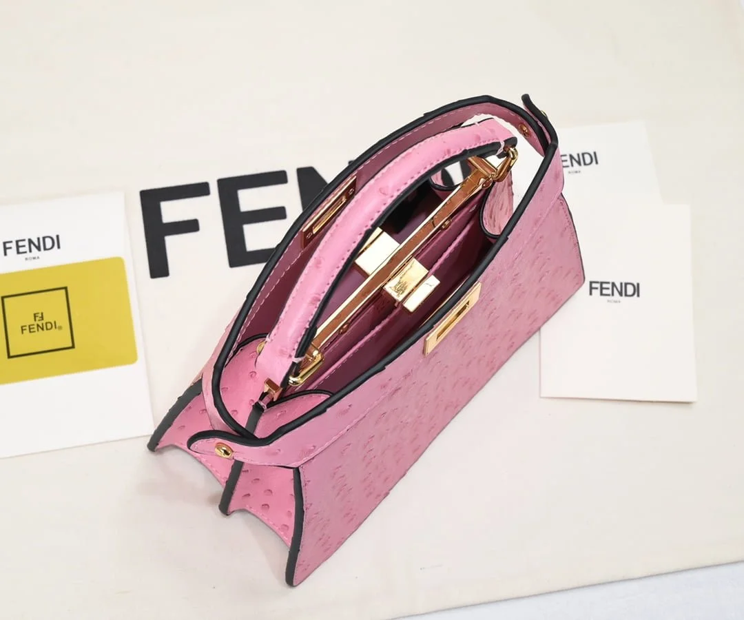 FENDI Peekaboo Pink 23ss 335 Size: 20*15cm - LITELUX
