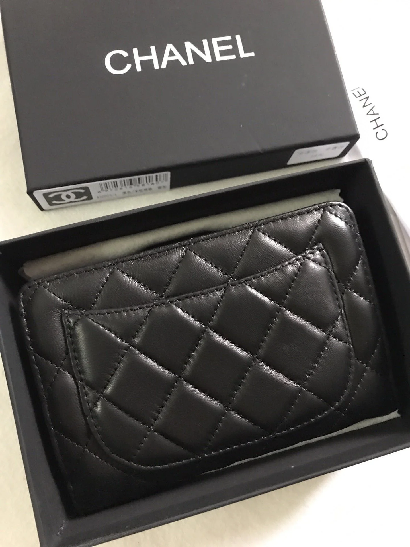 Chanel sheepskin wallet with gold and sliver hardware 50073 size: 15*10cm - LITELUX