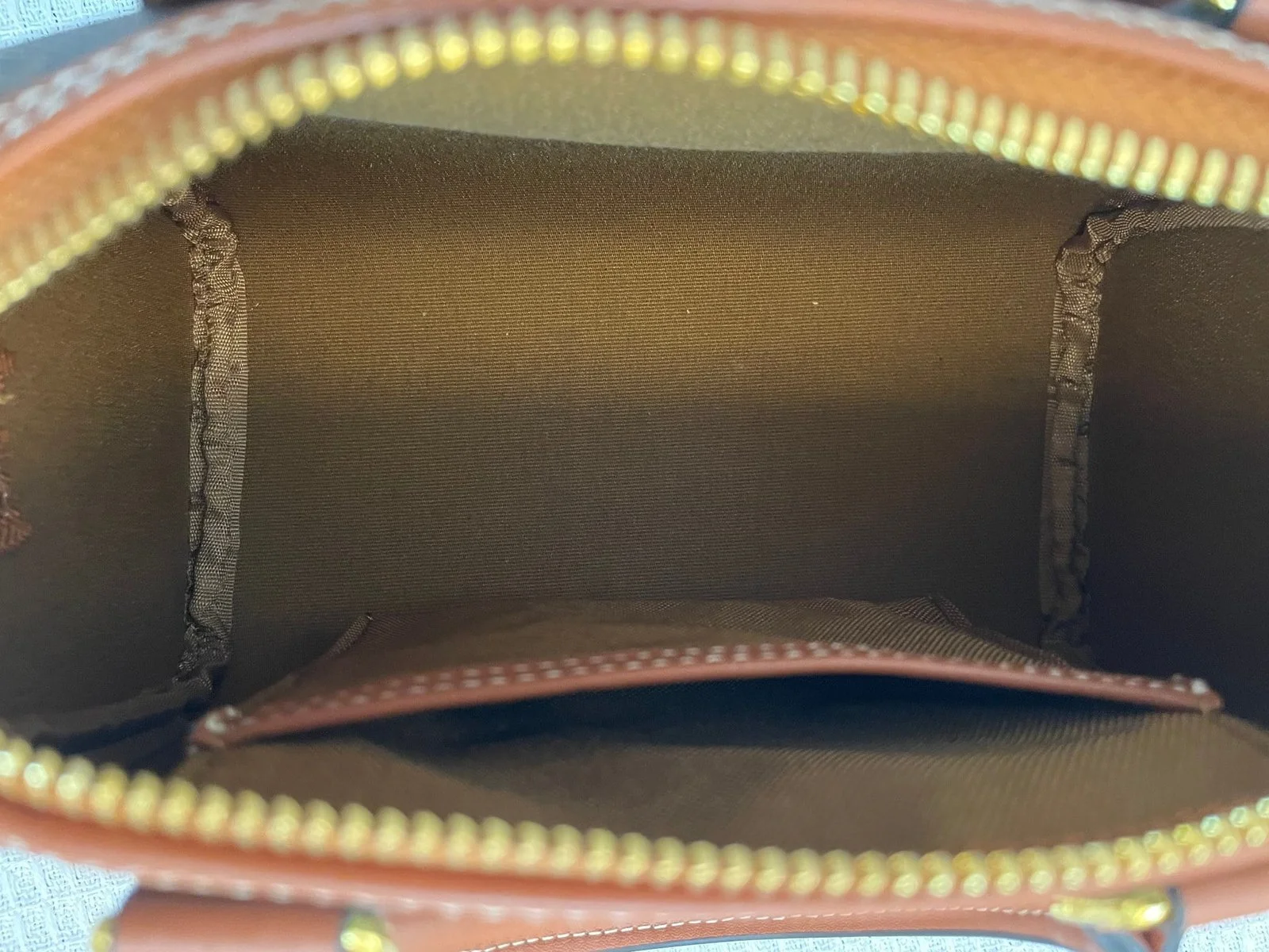 CELINE Leather Boston bag TRIOMPHE CANVAS yellowish-brown 3116 Size:19.5*14*7.5 cm - LITELUX