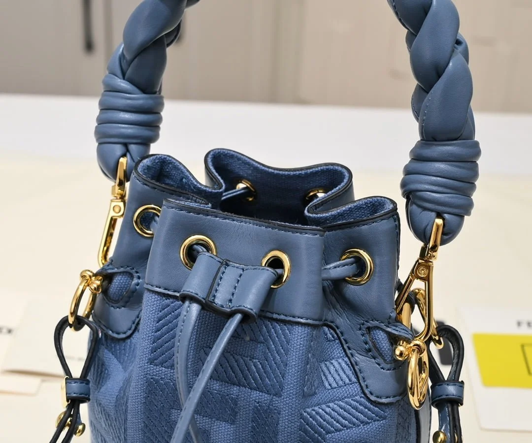 FENDI mini bucket bag 0189 Blue - LITELUX