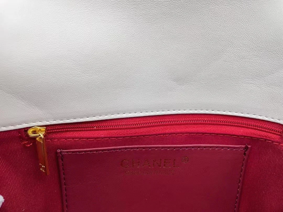 Chanel 2023 new CF White gold bag size: 21*13cm - LITELUX