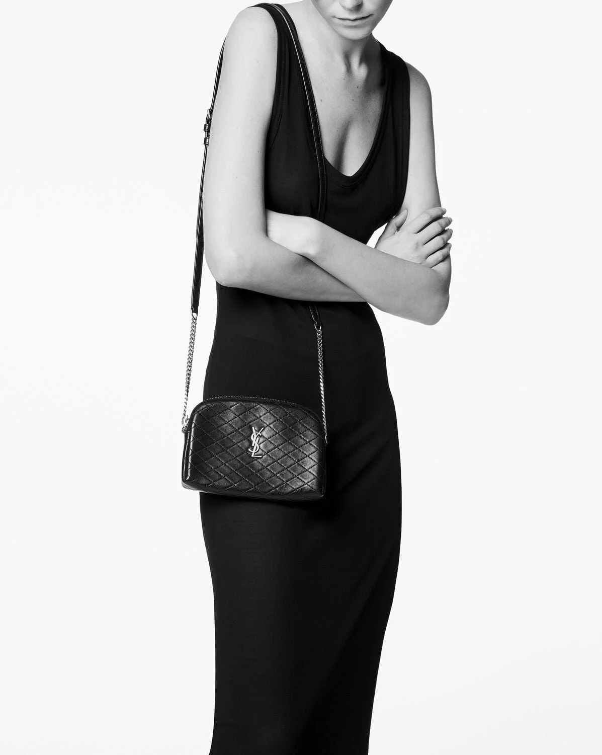 YSL / GABY ZIPPED POUCH IN QUILTED LAMBSKIN 7336671EL071000 - LITELUX