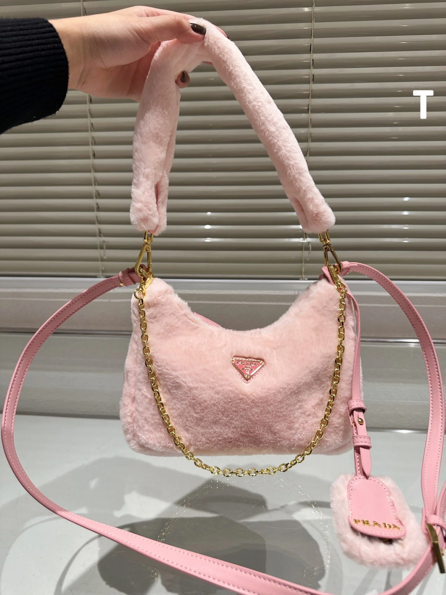 Prada Fluffy hobo Three-piece set handbag size:21cm - LITELUX