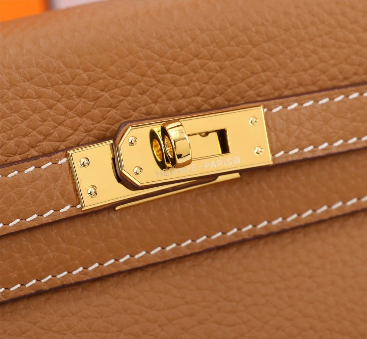 Hermès Kelly Togo Calf Gold hardware Golden brown size: 25Cm/ 28Cm - LITELUX