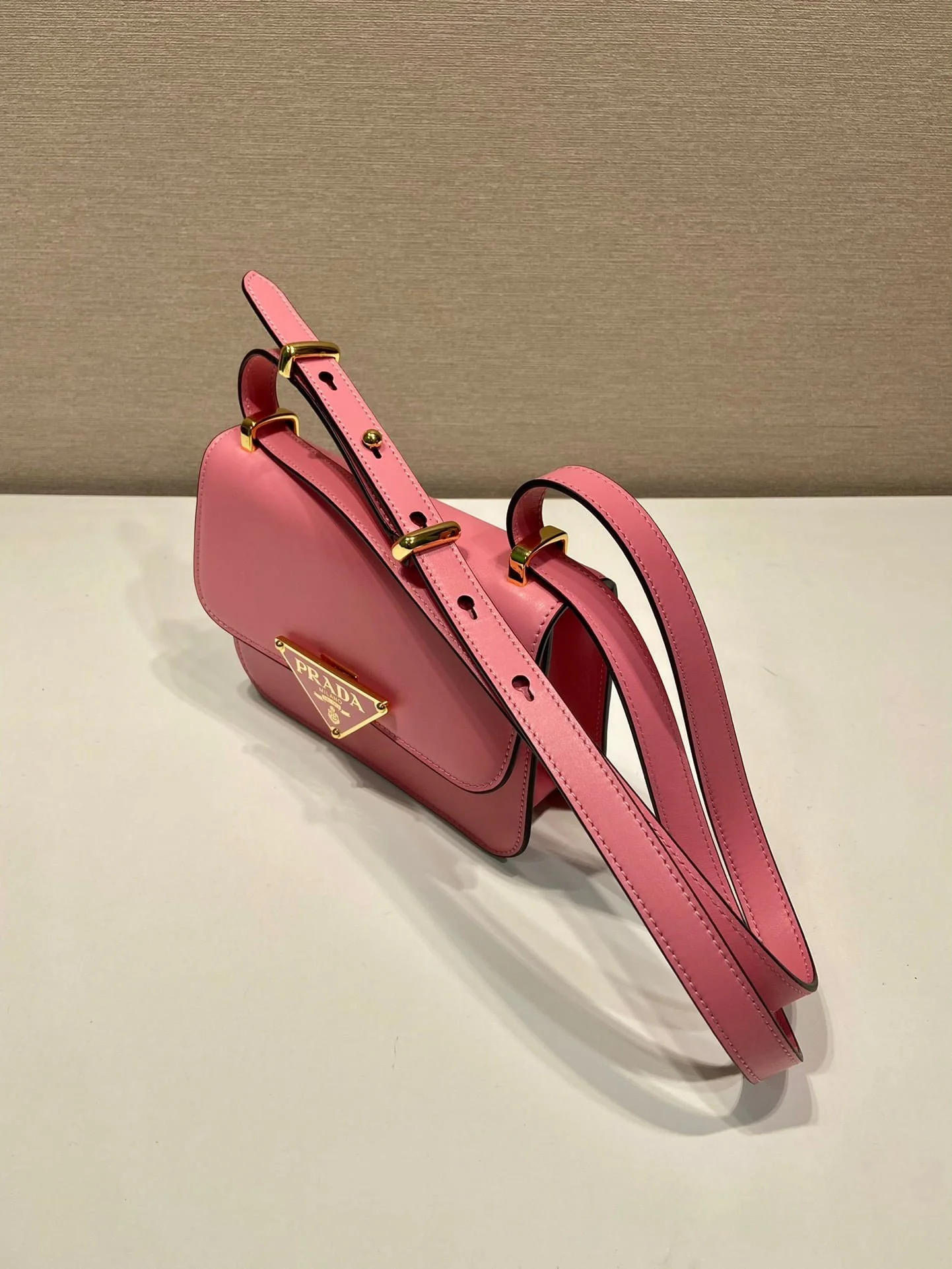 Prada Waxed cowhide Messenger bag 1bd340 size: 20*13.5*5.5cm - LITELUX