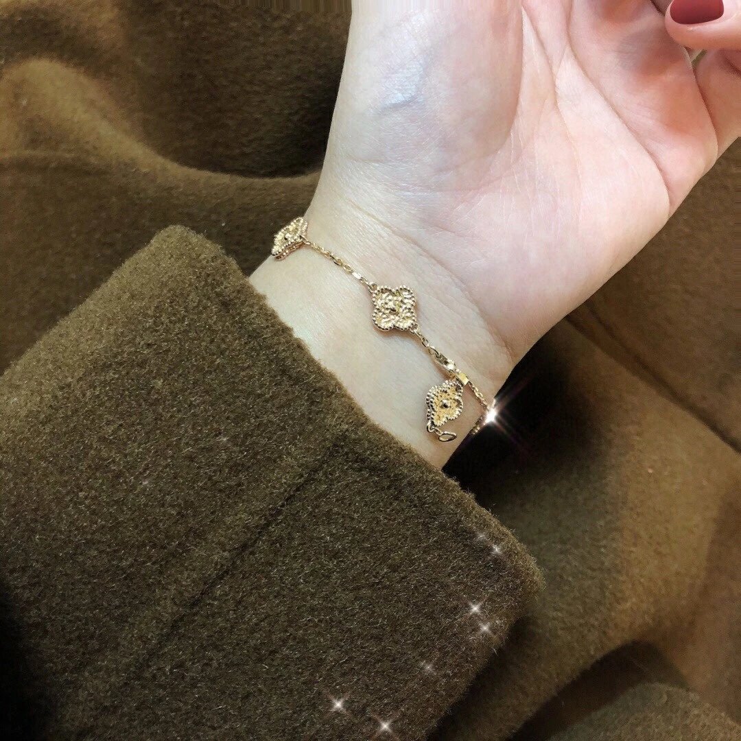 Van Cleef&Arpels VCA alhambra Bracelet mini diamond - LITELUX