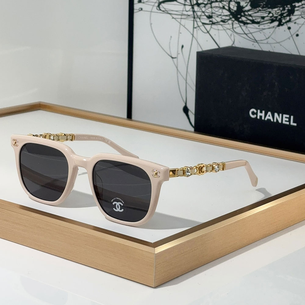 ChanelMirror leg With Drill Sunglasses Top quality （） - LITELUX