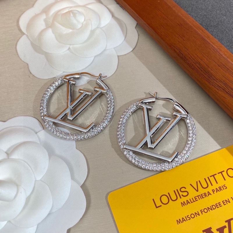 Louis Vuitton LV Earrings - Silver - LITELUX