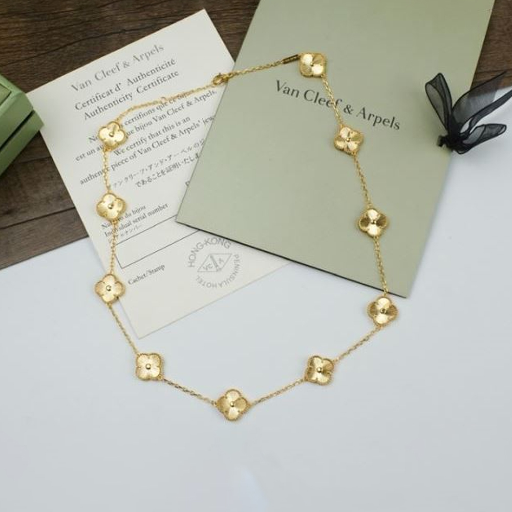 Van Cleef & Arpels Vca Five Flower Necklace - LITELUX