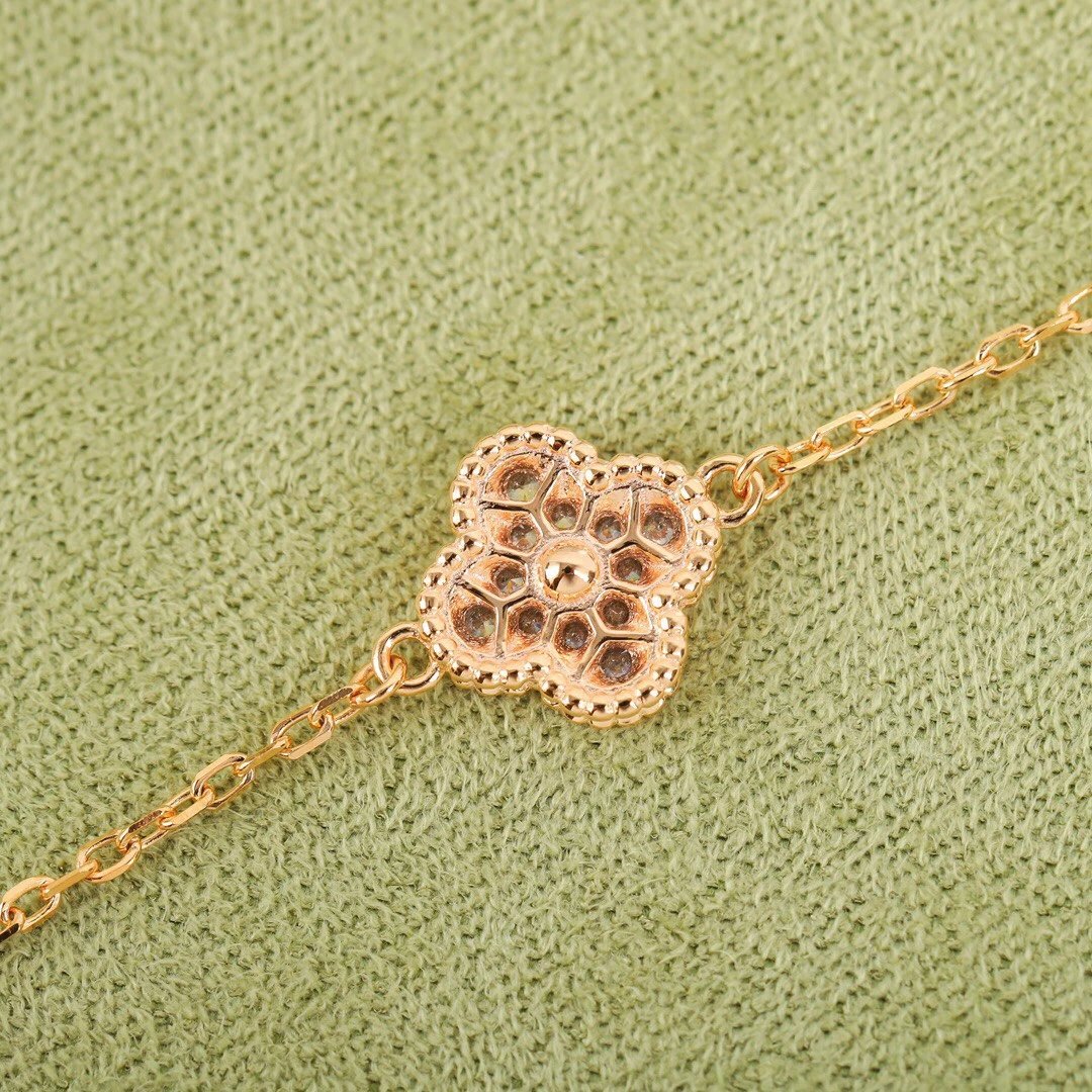 Van Cleef&Arpels VCA alhambra Bracelet mini diamond - LITELUX