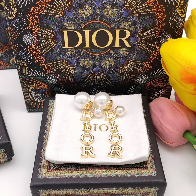 Dior 21 Autumn Earrings Gold For Women - LITELUX