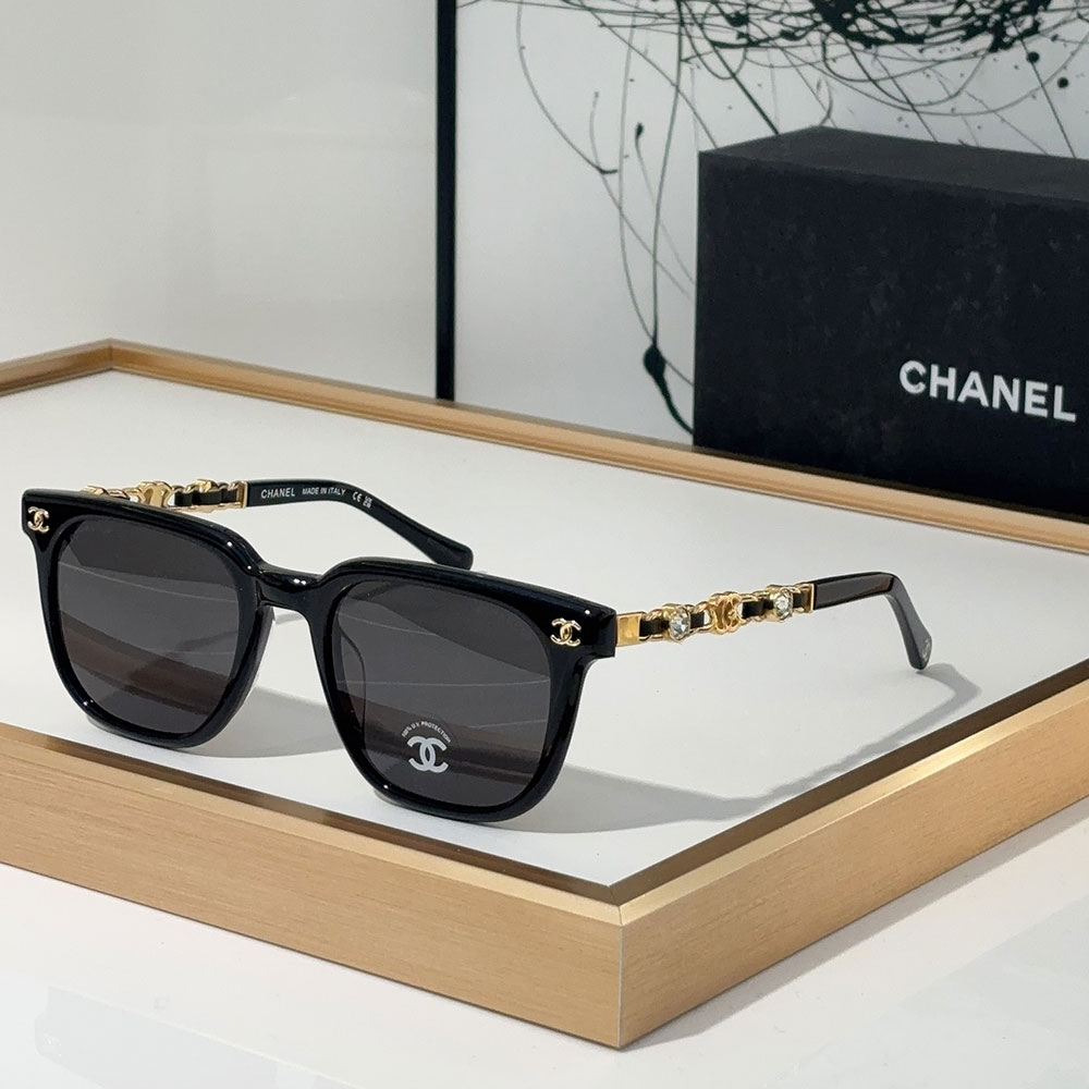 ChanelMirror leg With Drill Sunglasses Top quality （） - LITELUX