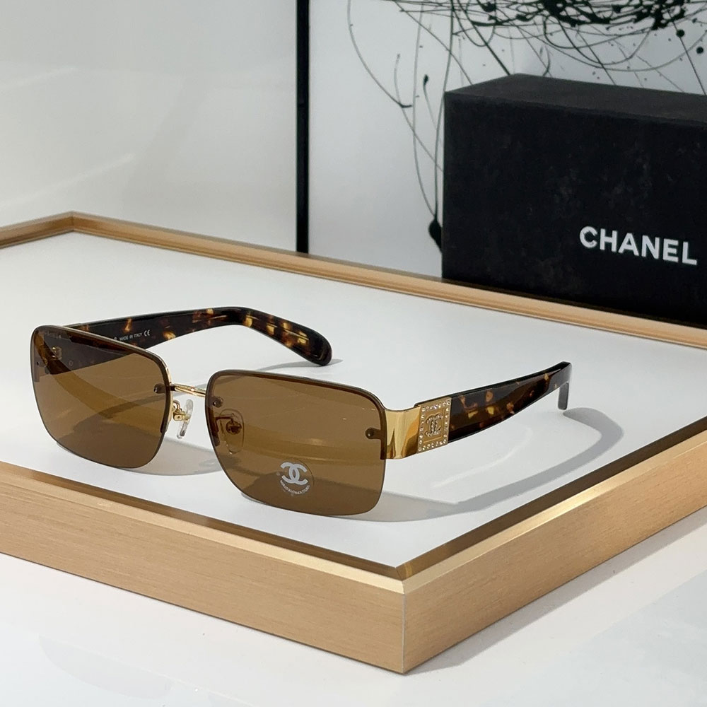 ChanelHalf frame Sunglasses Top quality （） - LITELUX