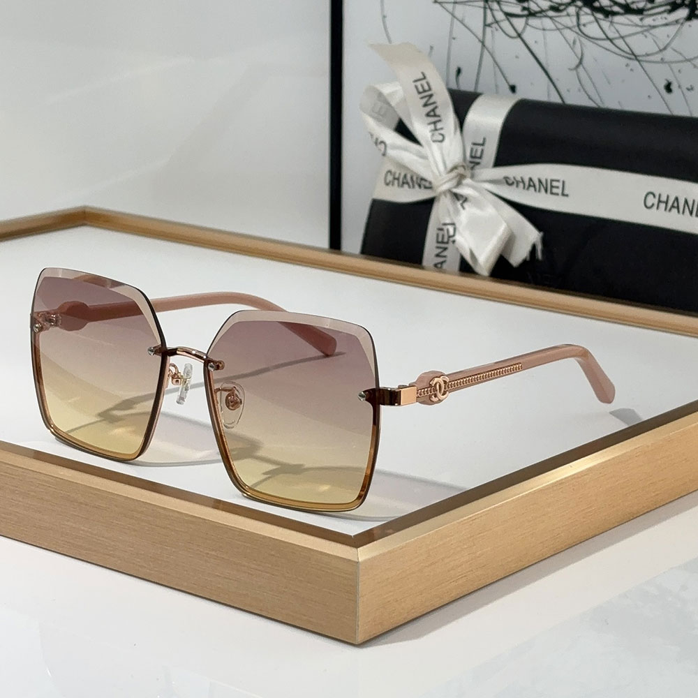 ChanelFashion half Frame Sunglasses Top quality （） - LITELUX