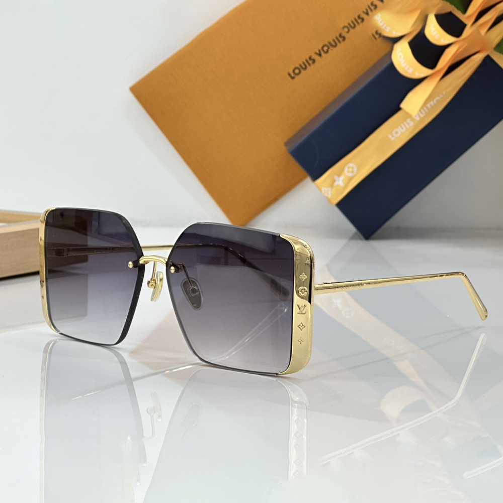 Louis Vuitton LV Lrregular Metal Frame Sunglasses Top Quality （） - LITELUX