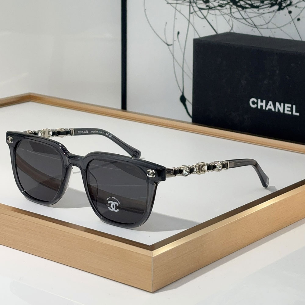 ChanelMirror leg With Drill Sunglasses Top quality （） - LITELUX