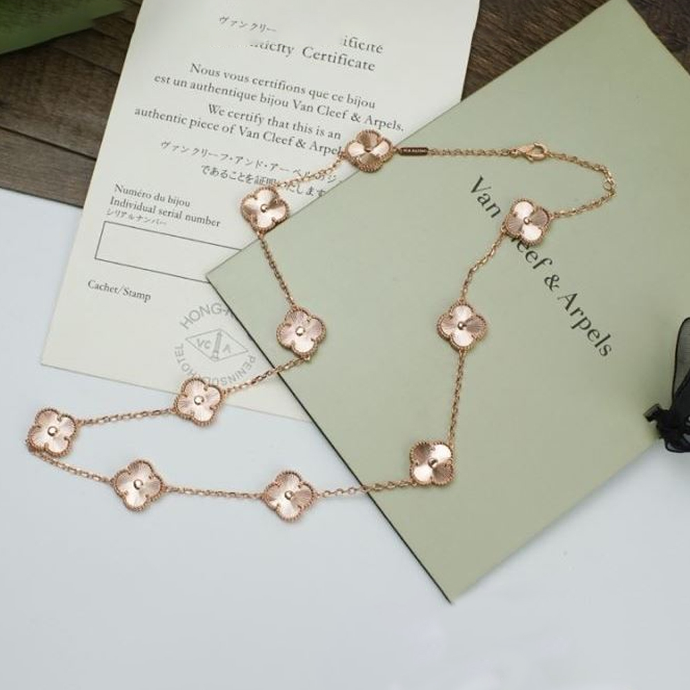 Van Cleef & Arpels Vca Five Flower Necklace - LITELUX
