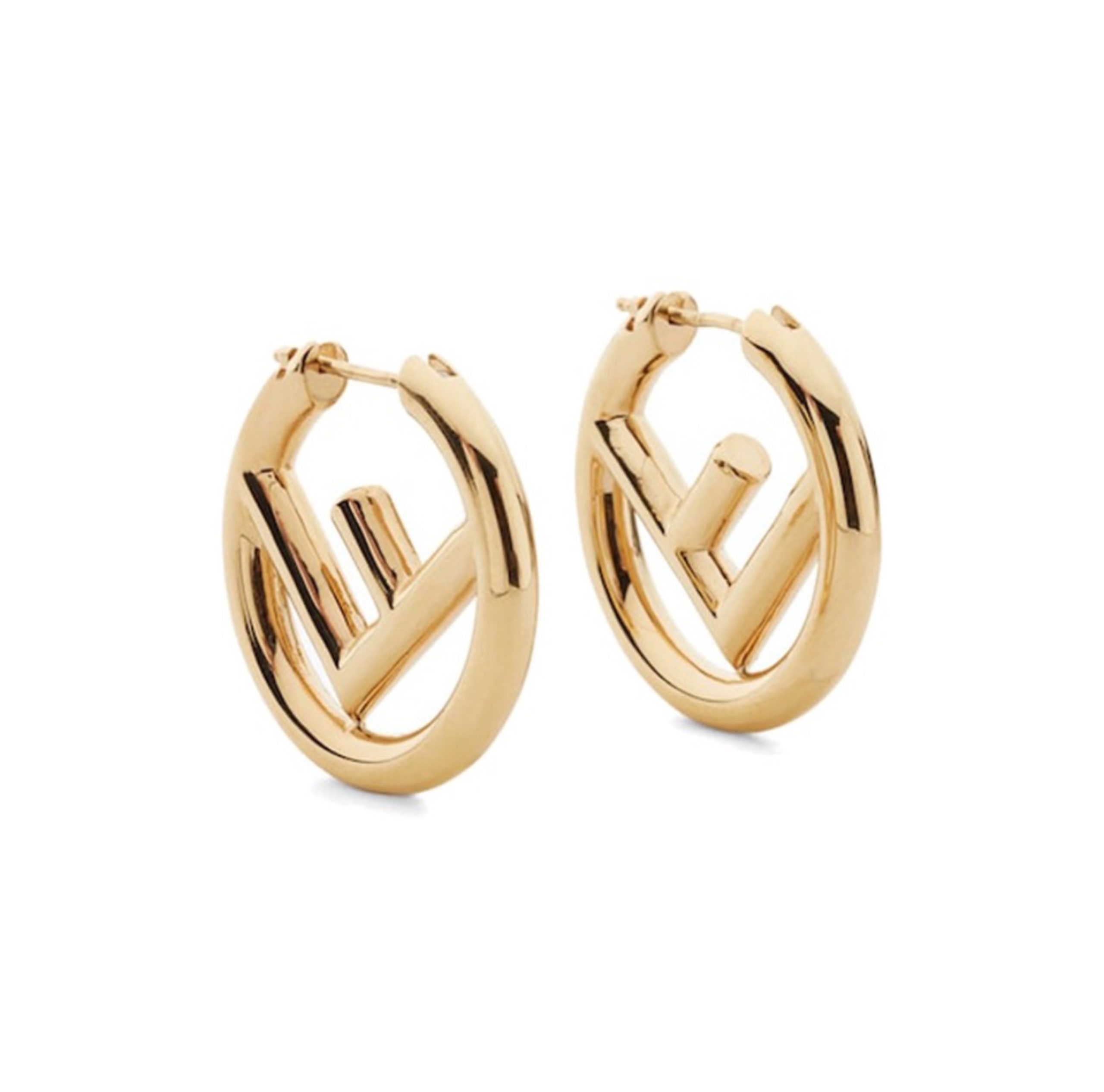 Fendi hollow letter earrings - LITELUX