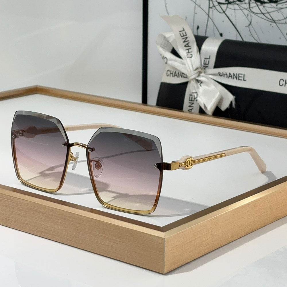 ChanelFashion half Frame Sunglasses Top quality （） - LITELUX