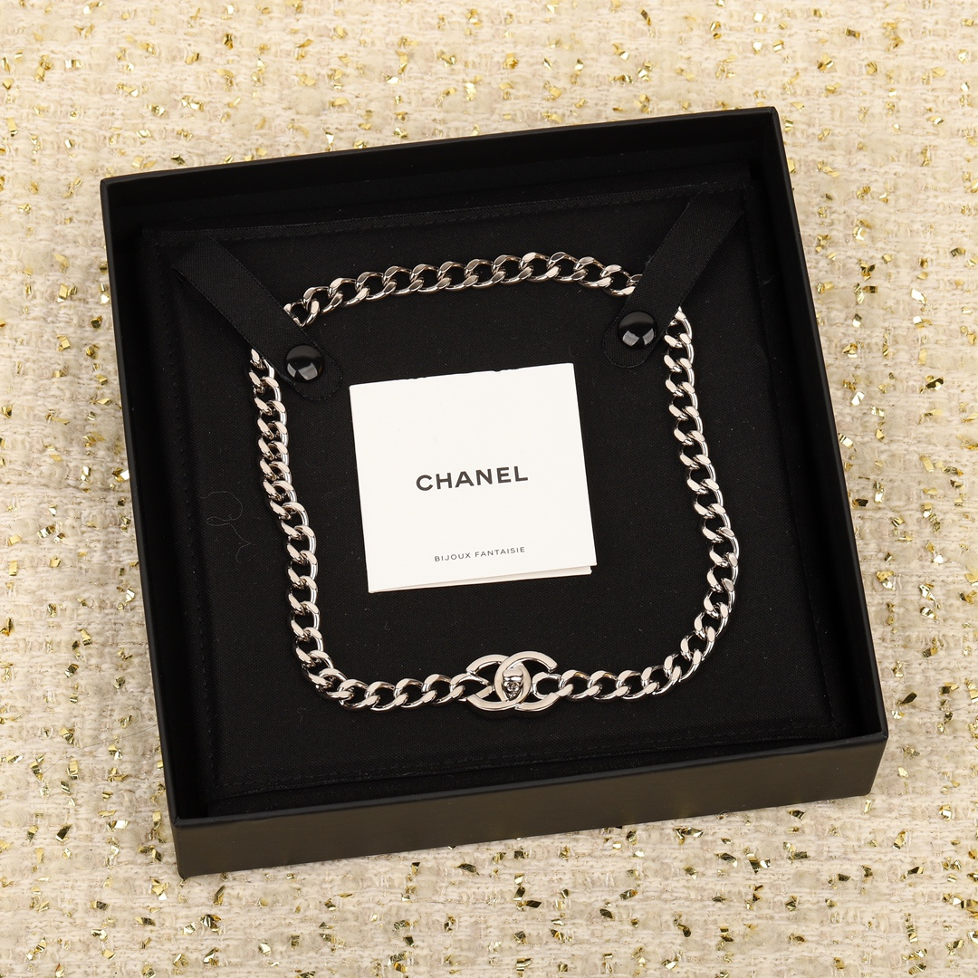 Chanel double C bracelet - Silver - LITELUX