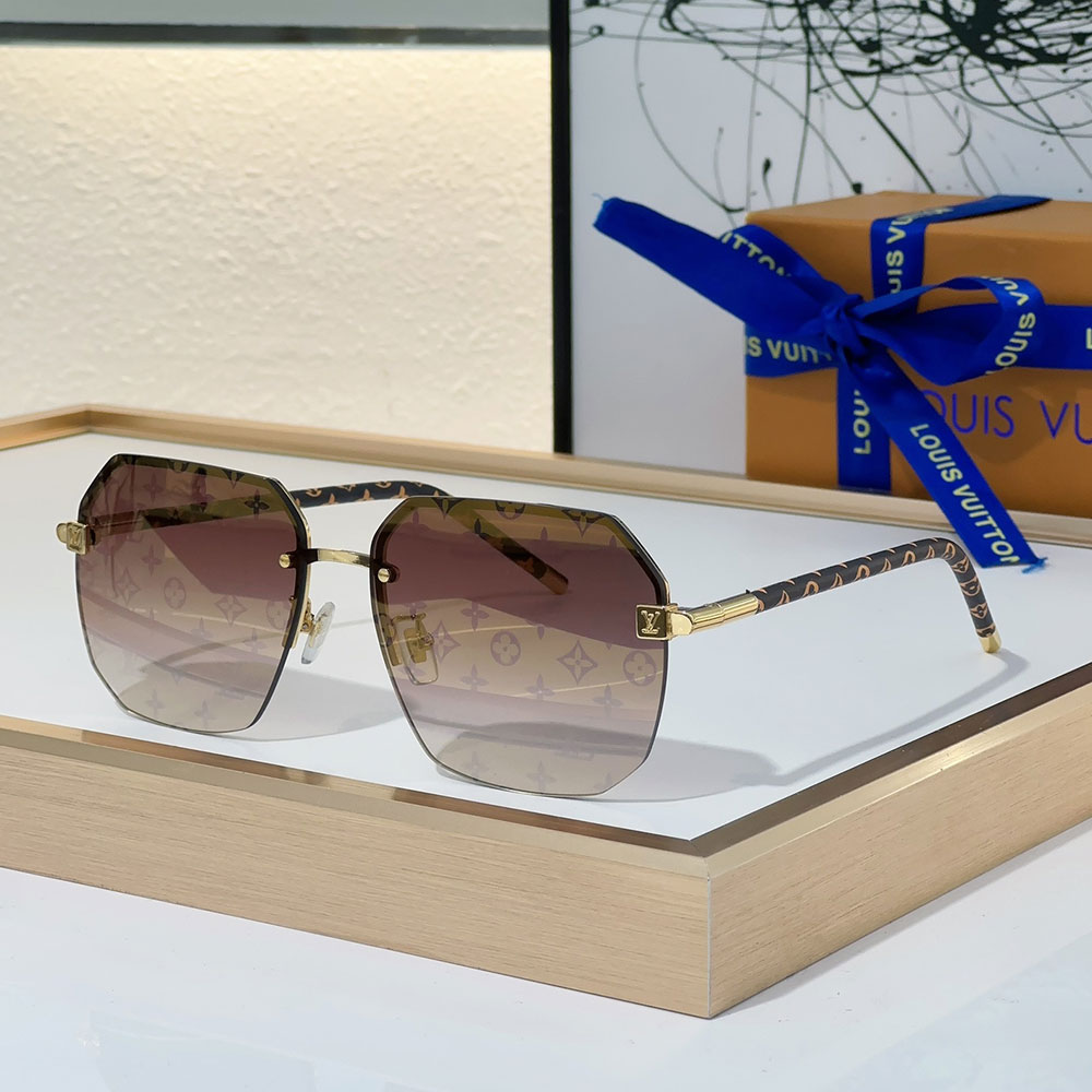 Louis Vuitton LV Clockwise Canvas sunglasses Top quality （） - LITELUX