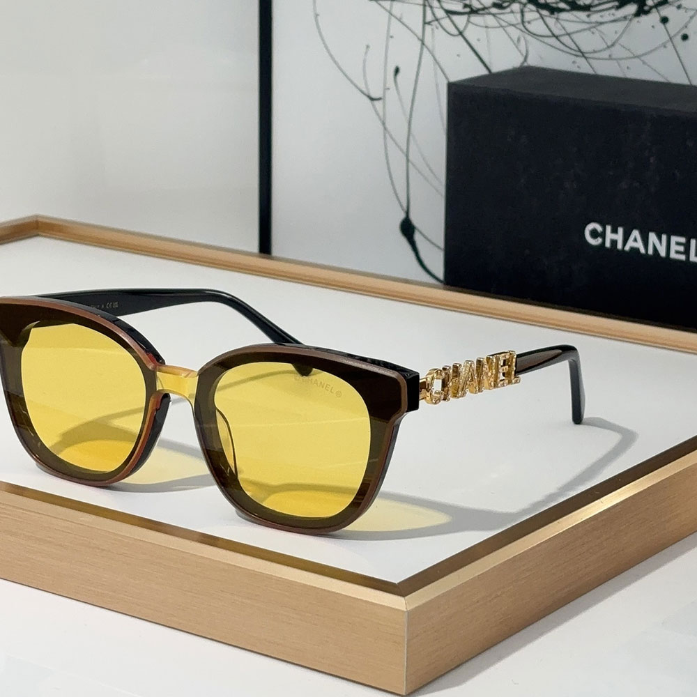 Chanel Mirror leg Hollowed out Logo Sunglasses Top quality （） - LITELUX