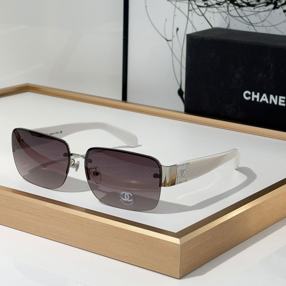ChanelHalf frame Sunglasses Top quality （） - LITELUX