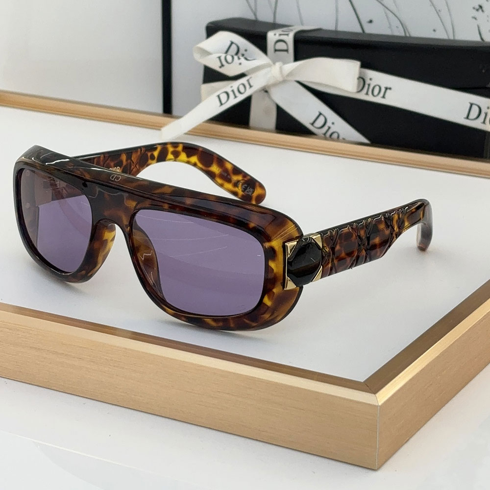 Dior Classic Logo Decorated Mirror Leg Acetate sunglassesTop quality () - LITELUX