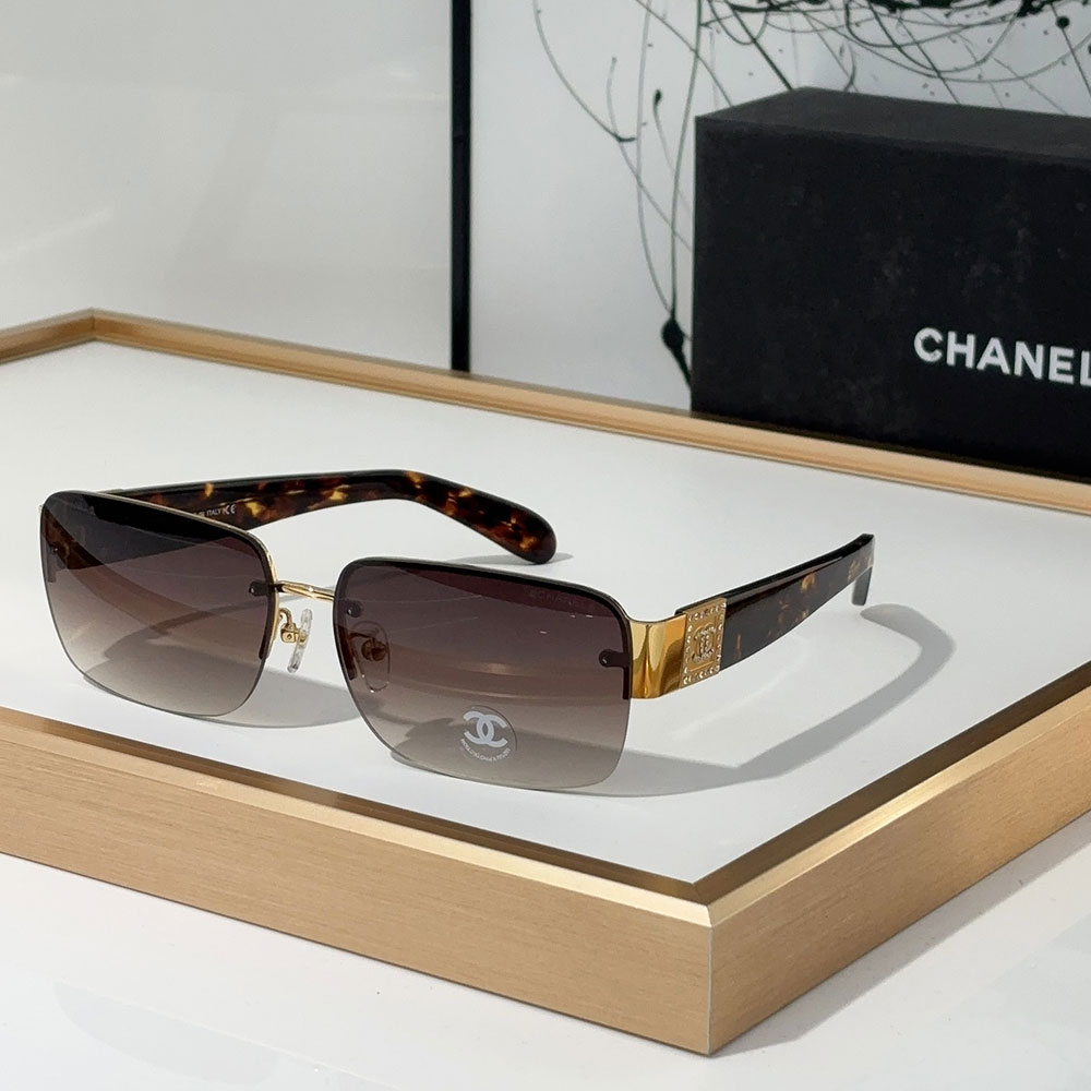 ChanelHalf frame Sunglasses Top quality （） - LITELUX
