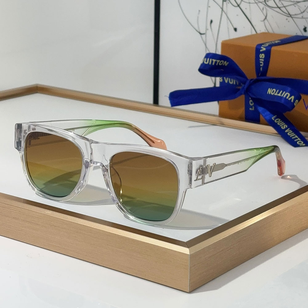 Louis Vuitton LV Mirror Leg Logo identification sunglasses Top quality （） - LITELUX