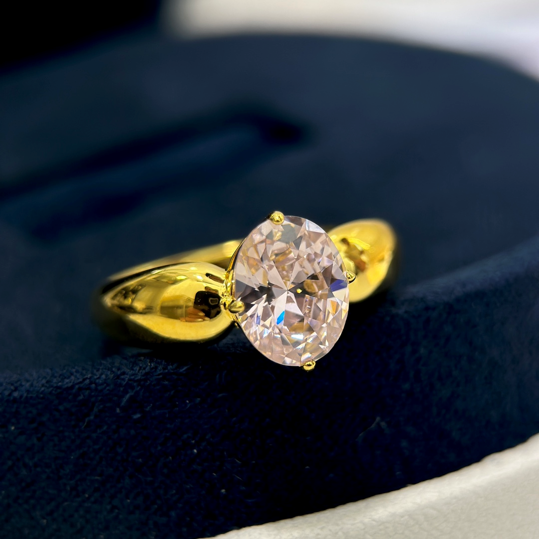 Golden Diamond Ring - Gold, 8 - LITELUX