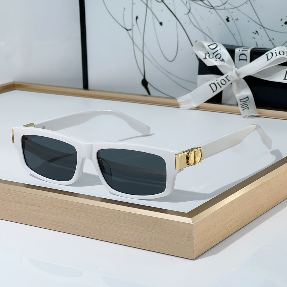 Dior Mirror leg CD Logo Acetate Fibre sunglasses Top quality () - LITELUX