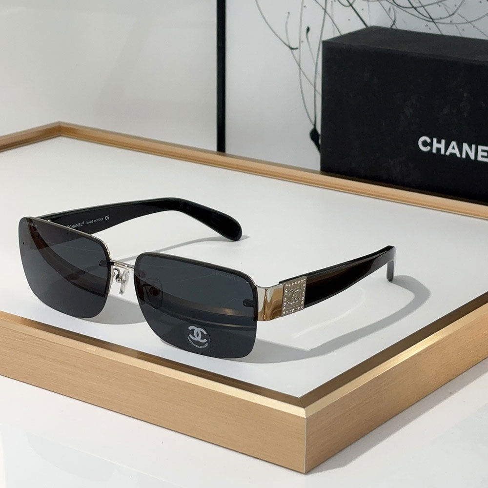 ChanelHalf frame Sunglasses Top quality （） - LITELUX