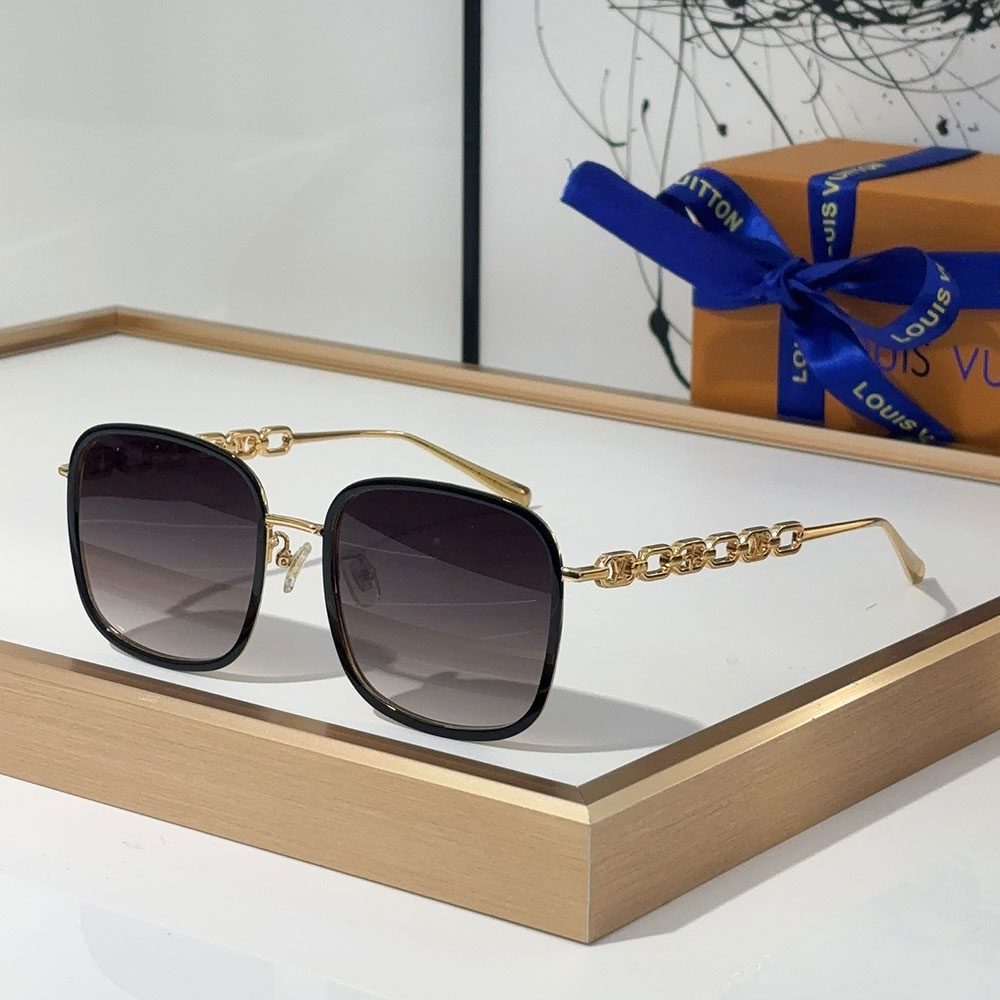 Louis Vuitton LV Mirror Leg Hollowed Out Logosunglasses Top quality （） - LITELUX