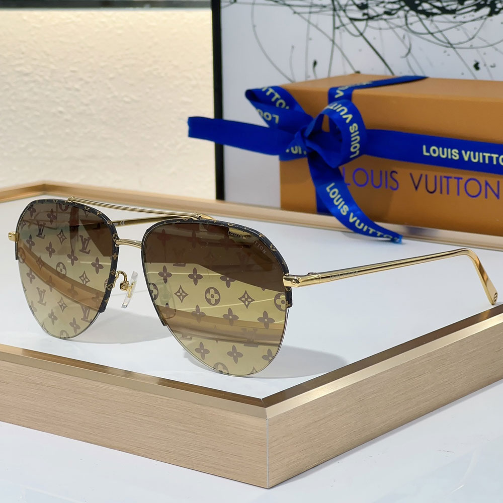 Louis Vuitton LV Frame Logo sunglasses Top quality （） - LITELUX