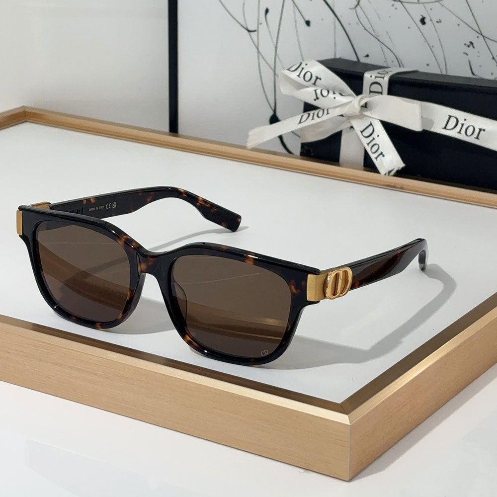 DiorMirror leg Logo identification Acetate fibresunglassesTop quality () - LITELUX