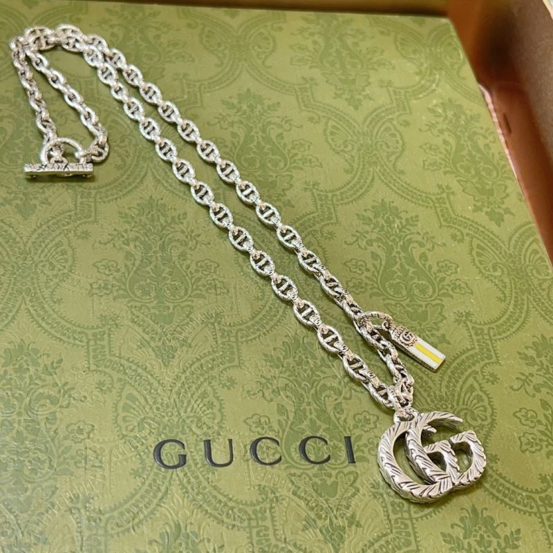 Gucci double G necklace - Silver - LITELUX