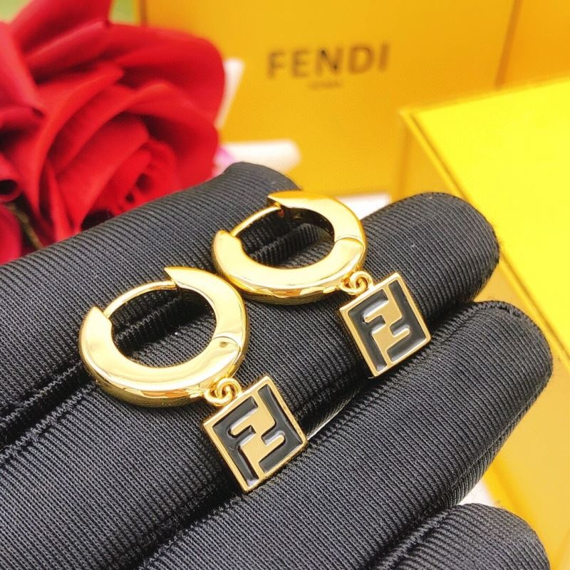 Fendi Earrings - Gold - LITELUX