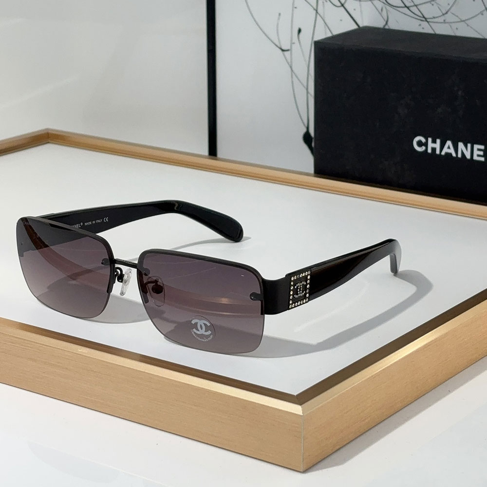 ChanelHalf frame Sunglasses Top quality （） - LITELUX