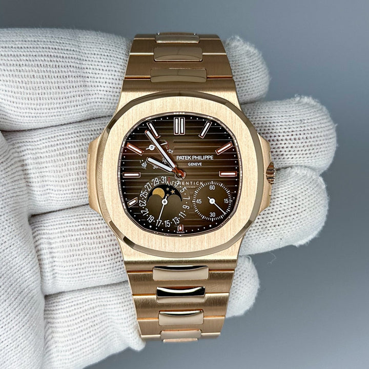 Nautilus 5712/1R-001 Moon Phase Rose Gold Watch 40mm - LITELUX
