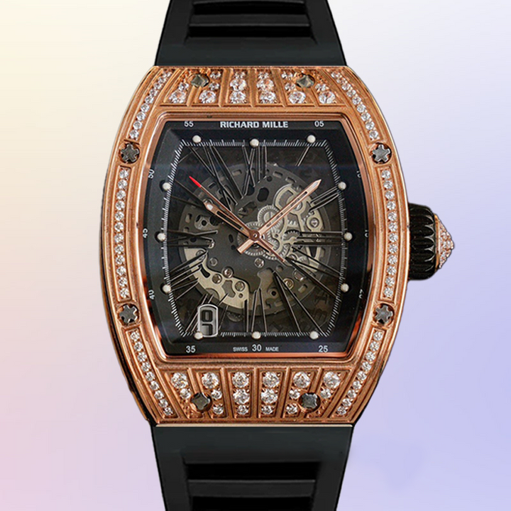 Richard Mille RM51-02 RM51-02-010 Ladies Around 48 40mm Diamond Paved Dial Mechanical - LITELUX