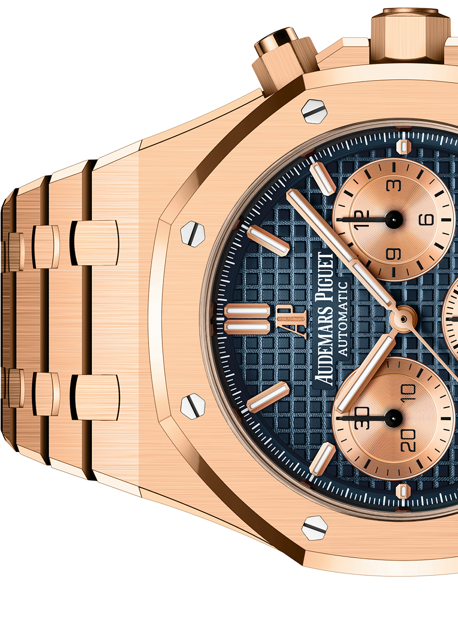 ROYAL OAK Pink Gold Blue Dial CHRONOGRAPH 41mm - LITELUX