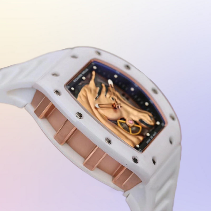 Richard Mille RM52-01 Men RM52-01-003 Around 50 43mm Silver Skull Dial Silver - LITELUX