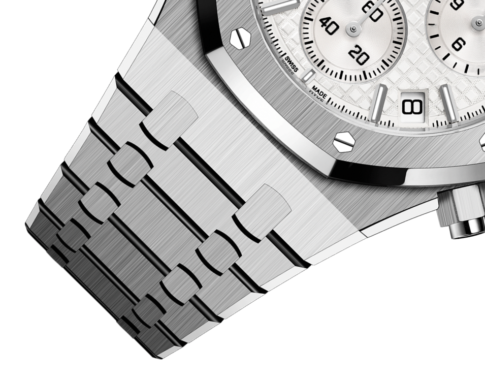 ROYAL OAK Silver-Toned Dial CHRONOGRAPH 41mm - LITELUX
