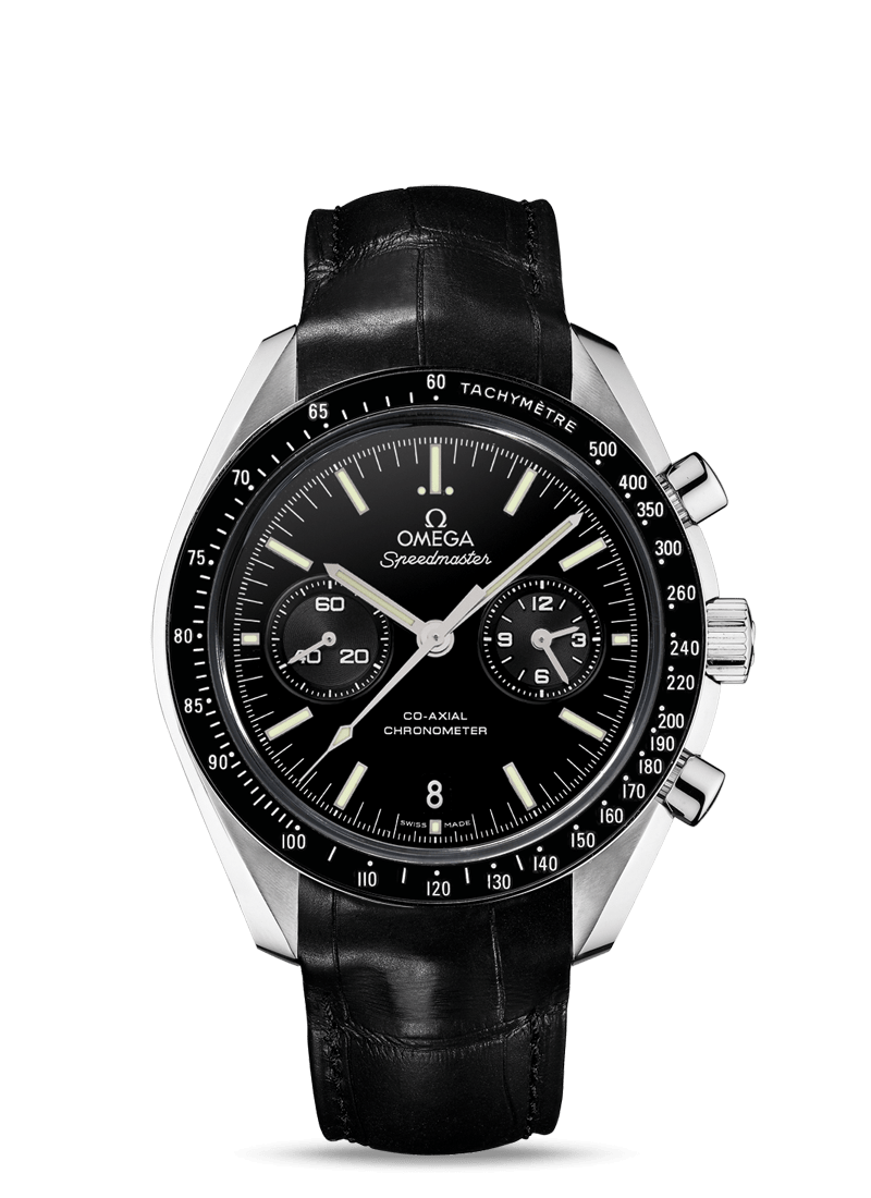 Speedmaster TWO COUNTERS Platinum Black 44.25mm - LITELUX