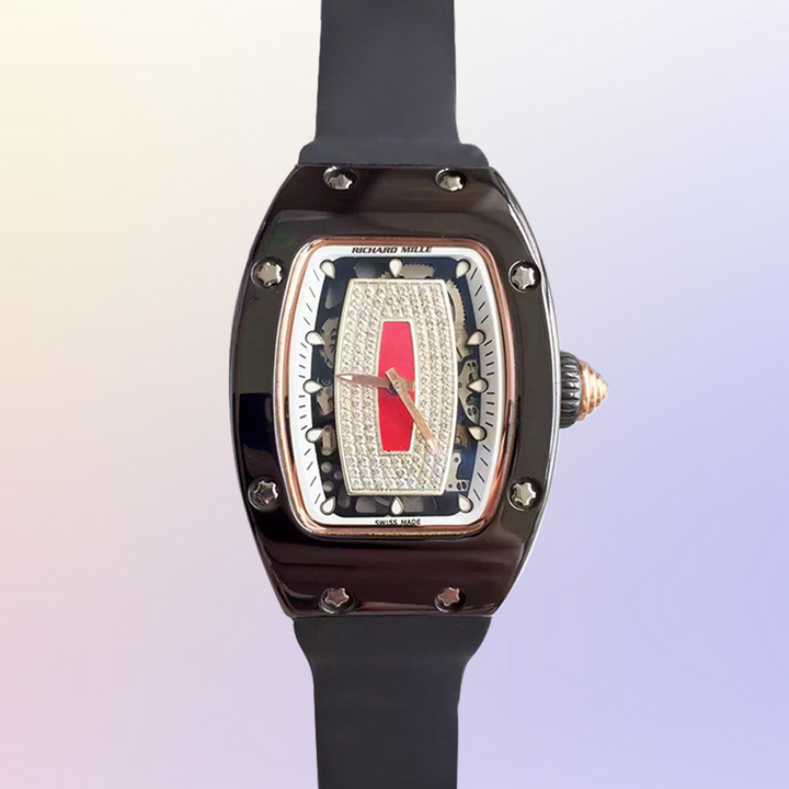 Richard Mille RM07-01 Around 31 45mm Ladies RM07-01-002 Automatic Red With Diamonds Dial - LITELUX