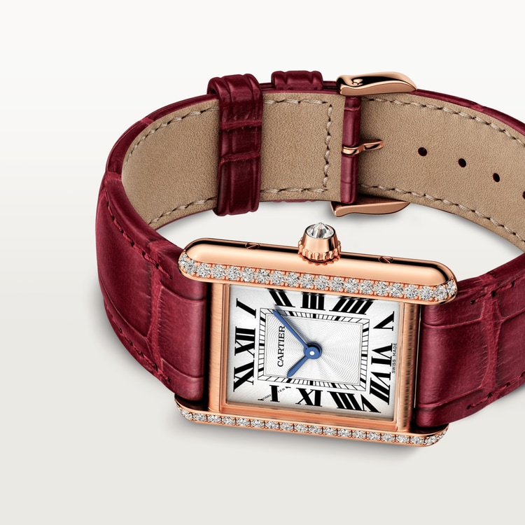 TANK LOUIS  Rose Gold Diamond 22mm - LITELUX