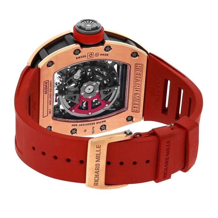 Richard Mille RM 030 Limited Edition 18K Rose Gold & Titanium Transparent Dial - LITELUX