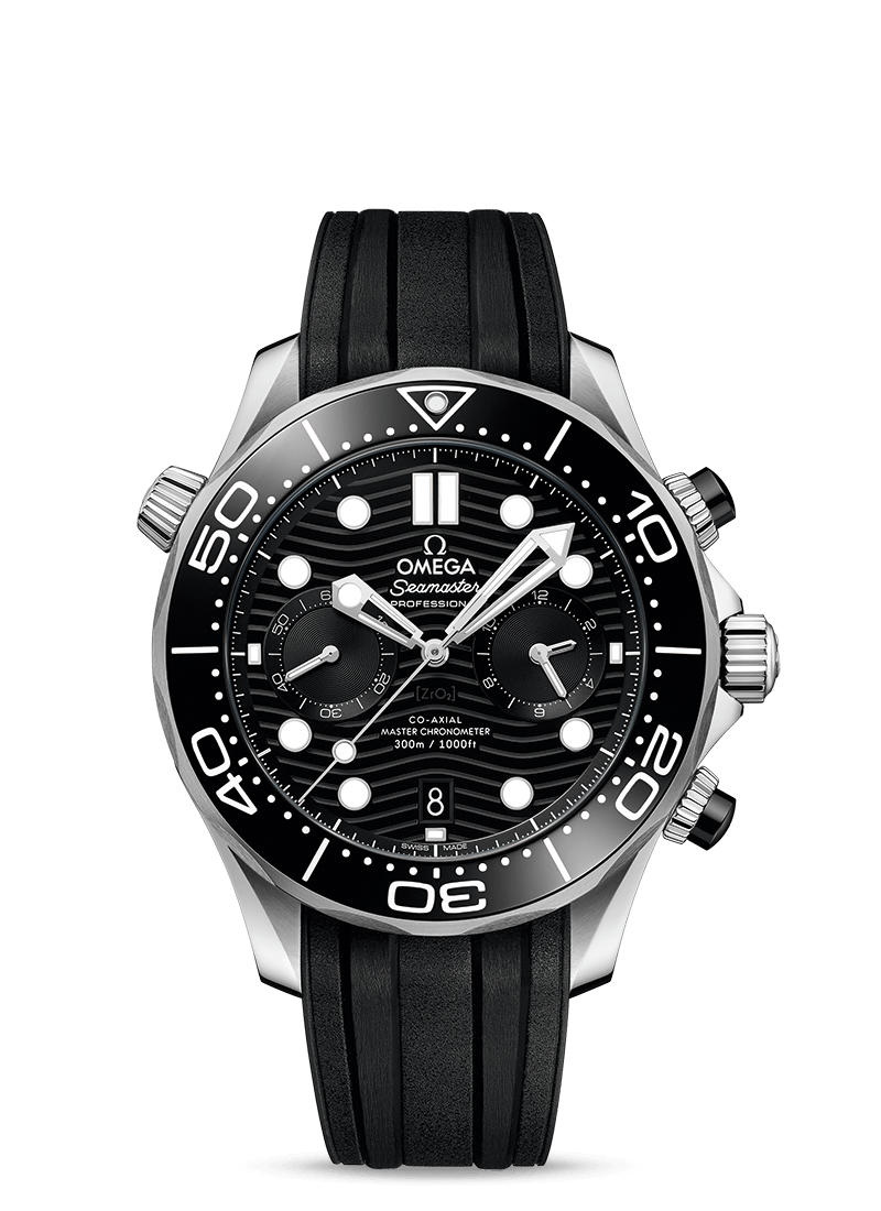 Seamaster Diver 300m CHRONOGRAPH Black 44mm - LITELUX